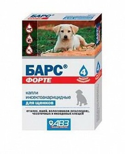 БАРС ФОРТЕ капли д/щенков (4 пипет) от блох АВЗ