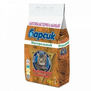 БАРСИК наполнитель д/кошек Натуральный (4,54 л) древесный (1*3)