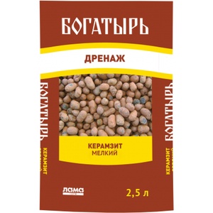 КЕРАМЗИТ "Богатырь дренаж" мелкий (2,5 л)