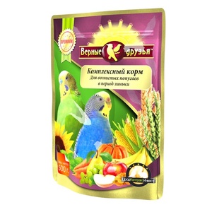 ВЕРНЫЕ ДРУЗЬЯ корм д/попугаев (500 г) волнист/минералы (м/у) (1*10)