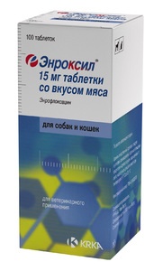 ЭНРОКСИЛ (15 мг) д/кошек/собак (10 таб)