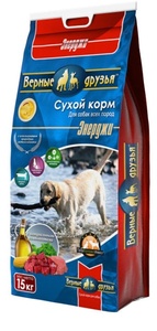 ВЕРНЫЕ ДРУЗЬЯ корм д/собак сух (15 кг) всех пород/Энерджи