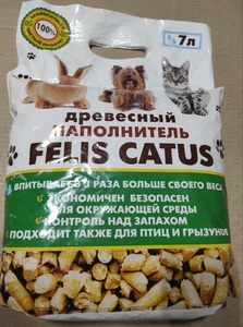 ФЕЛИКС наполнитель д/кошек (2,5 кг) (1*6) древесный белый