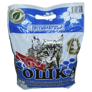 ГОШКА наполнитель д/кошек (4 л) впитывающий/синий (1*6)