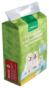 ТРИОЛ пеленки впитывающие 60*90см 12 шт триол