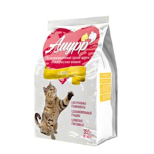 АМУРР корм д/кошек сух (350 г) курица (1*21)