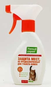 УМНЫЙ СПРЕЙ д/кошек (250 мл) защита мест не предназ. для туалета