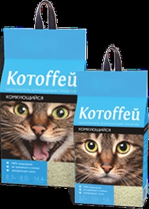 КОТОФФЕЙ наполнитель д/кошек (14,4 л) комкующийся