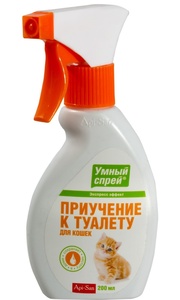 УМНЫЙ СПРЕЙ д/кошек (250 мл) приучение к туалету
