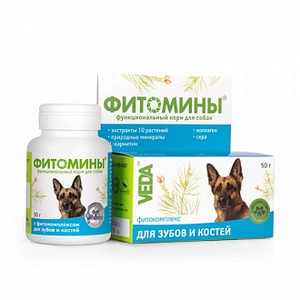 ФИТОМИНЫ д/собак (100 таб) д/зубов/костей