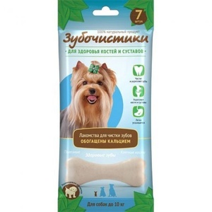 ЗУБОЧИСТИКИ д/собак (7шт*60гр) д/мелких пород/кальций