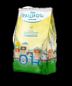 НАШ РАЦИОН корм д/кошек сух (1,5 кг) индейка