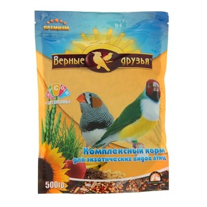 ВЕРНЫЕ ДРУЗЬЯ корм д/птиц (500 г) экзотических  (1*10)
