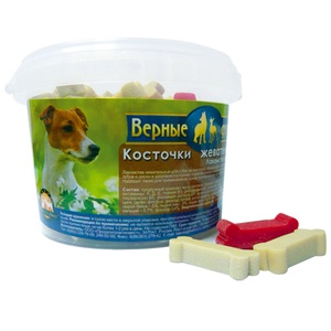 ВЕРНЫЕ ДРУЗЬЯ Дента Мини лакомство д/собак мел/пород (250 г)(1*18) ведерко