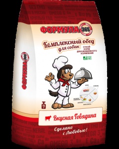ФОРМУЛА 365 корм д/собак (15 кг) вкусная говядина