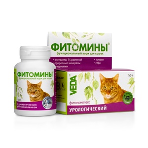 ФИТОМИНЫ д/кошек (100 таб) урологический комплекс