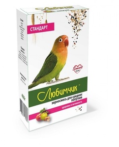 ЛЮБИМЧИК корм д/попугаев (400 г) средних ежеднев рацион/стандарт (1*14)