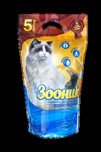 ЗООНИК наполнитель д/кошек (5 л) комкующийся (1*4)