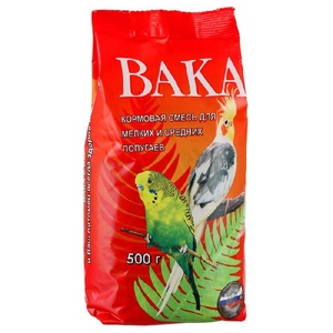 ВАКА корм д/попугаев (500 г) м/у (1*14)