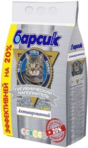 БАРСИК наполнитель д/кошек (4,54 л) активированный (1*3)