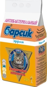 БАРСИК наполнитель д/кошек Эффект (4,54 л) впитывающий/гранулы (1*3)