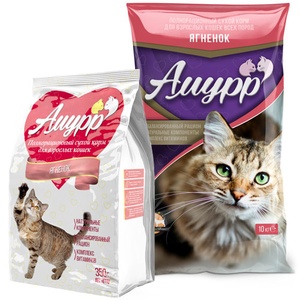 АМУРР корм д/кошек сух (10 кг) ягненок