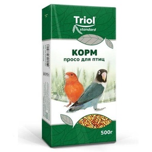 ТРИОЛ корм д/птиц (500 г) Просо (1*20)