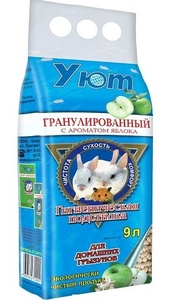УЮТ наполнитель д/грызунов (9 л) Яблоко