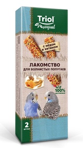ТРИОЛ лакомство д/попугаев мелких с медом и хитином
